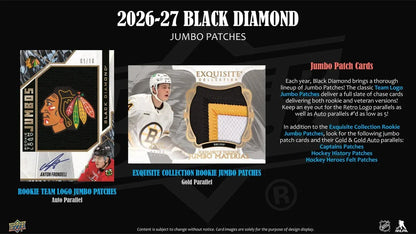 2026/27 Upper Deck Black Diamond Hockey Hobby 5 Box Case
