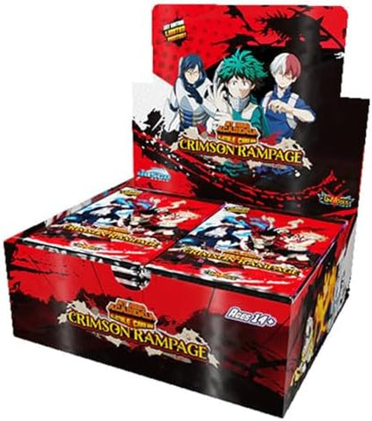 My Hero Academia Collectible Card Game Series 2 Unlimited Crimson Rampage Booster Display | 240-card 24-Pack Booster Display | Ages 14+ | 2 Players | Avg. Playtime 20-30 Minutes | Made by Jasco Games